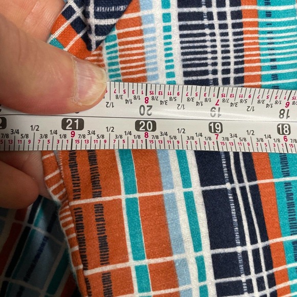 Permanent Press Medium Mens Multicolor Cotton Plaid Long Sleeve Button Up Shirt - Picture 4 of 7